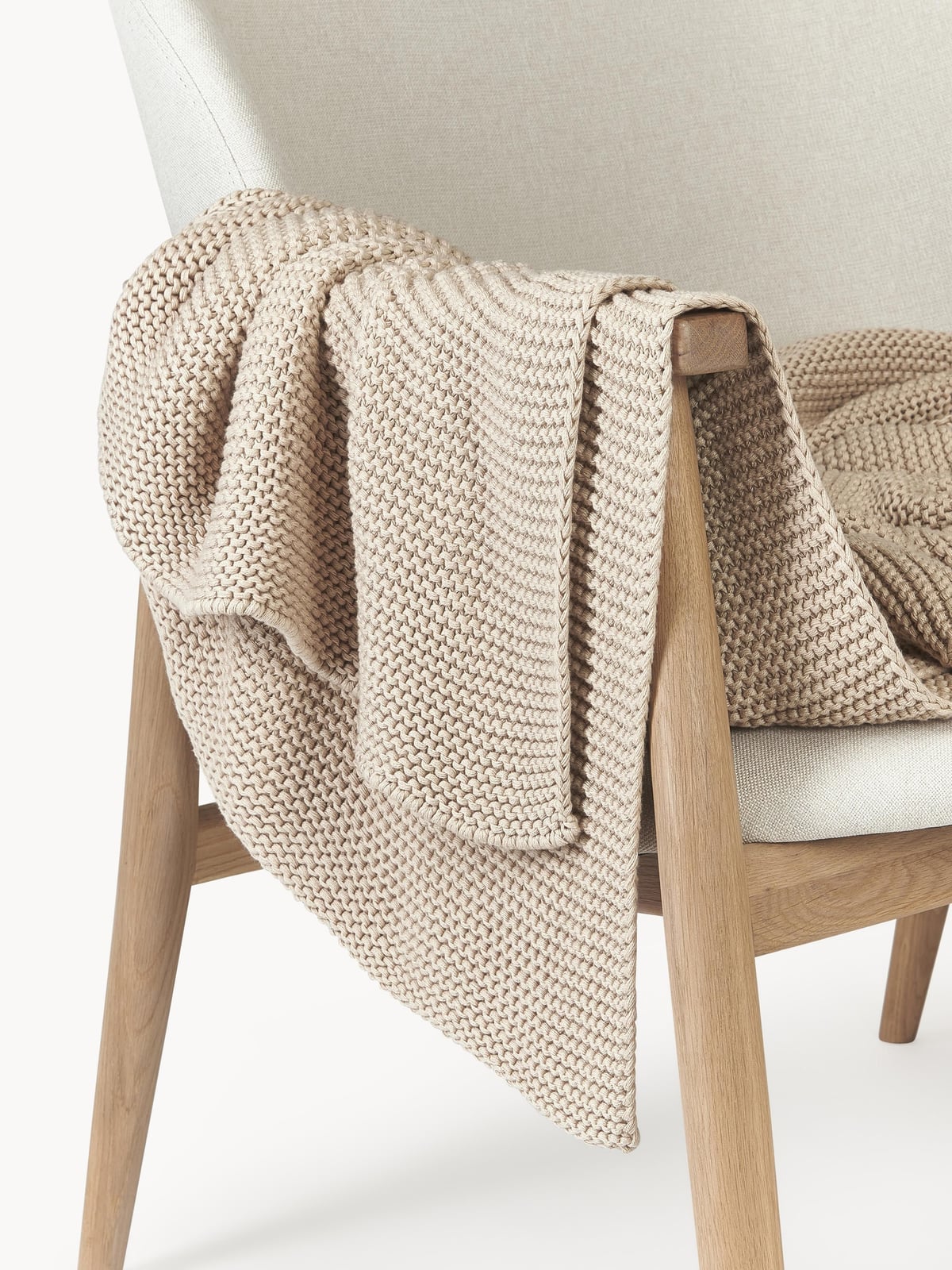 Adalyn Organic Cotton Knitted Blanket