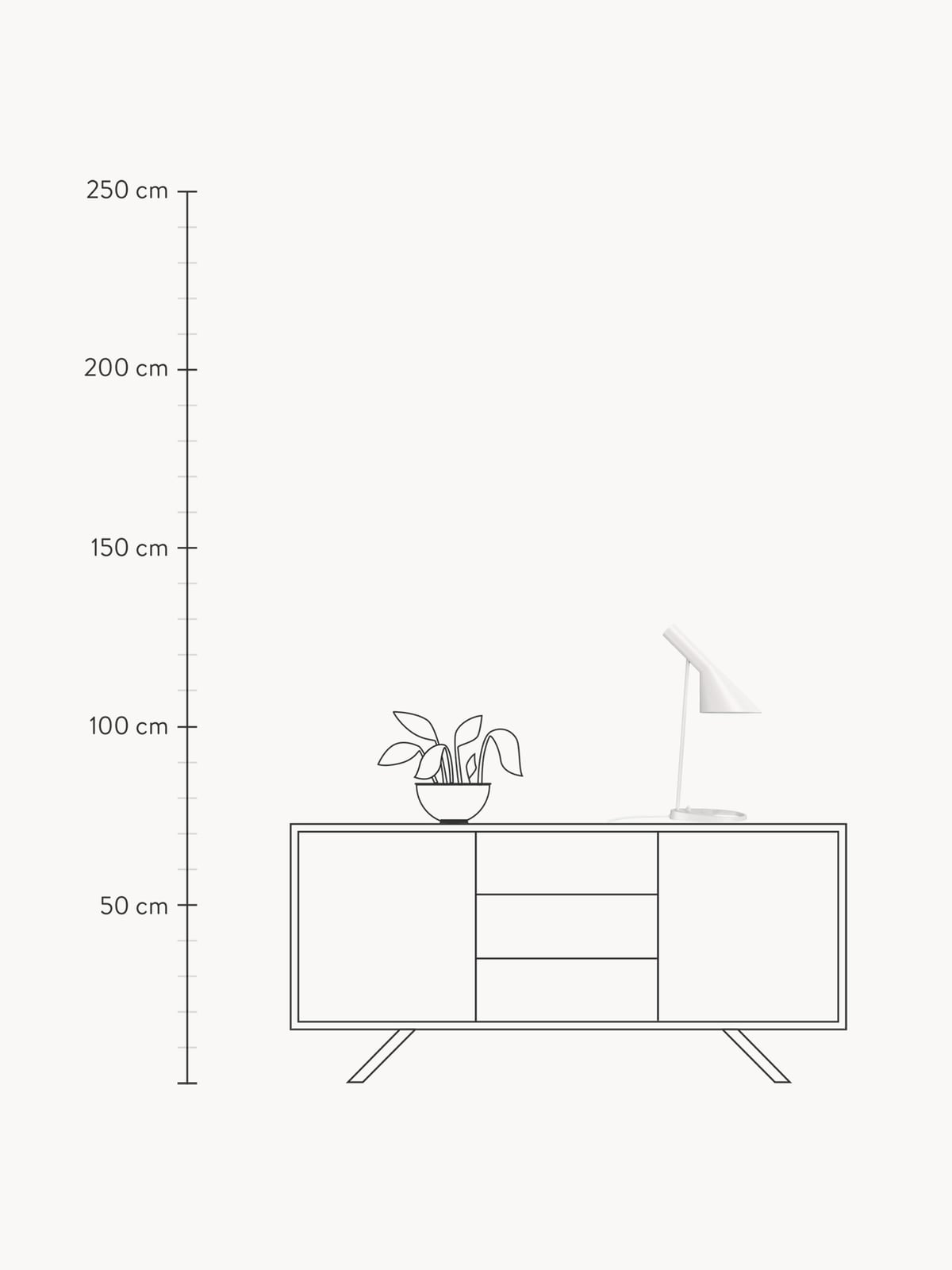 AJ Desk Lamp, Various Sizes