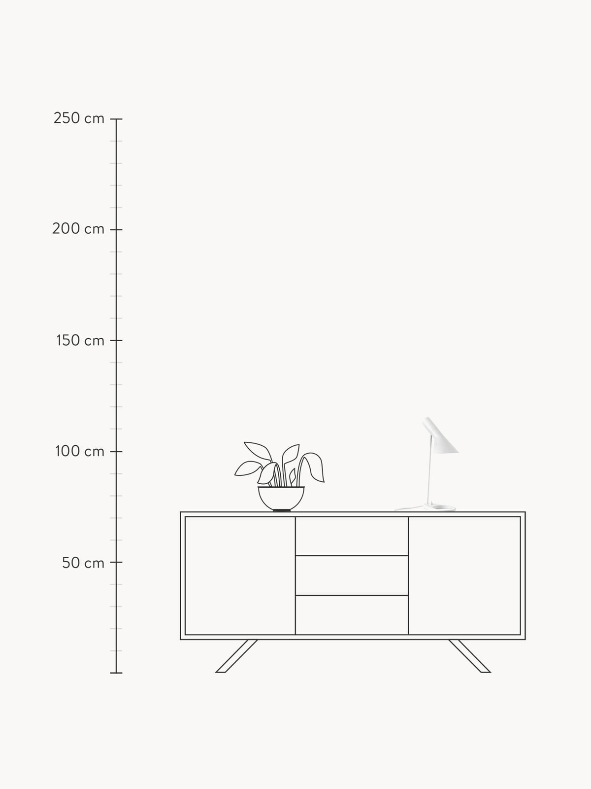 AJ Desk Lamp, Various Sizes