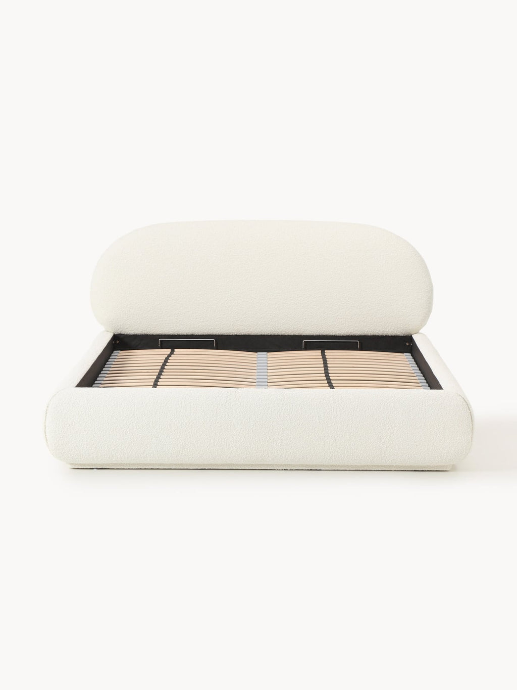 Alba Upholstered Bouclé Bed with Storage