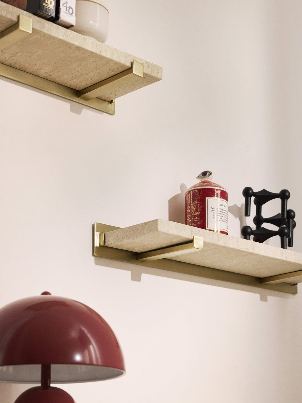 Ally Marble Small Shelf, W 40 cm