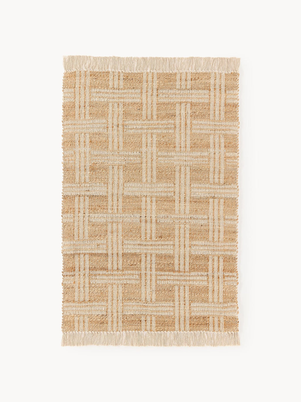 Almir Handwoven Jute Rug with Fringes