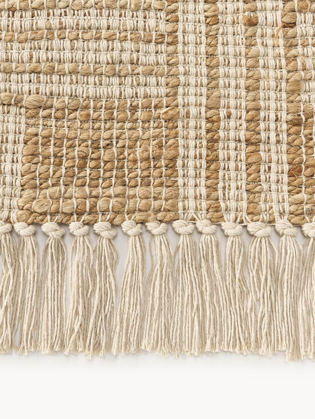 Almir Handwoven Jute Rug with Fringes