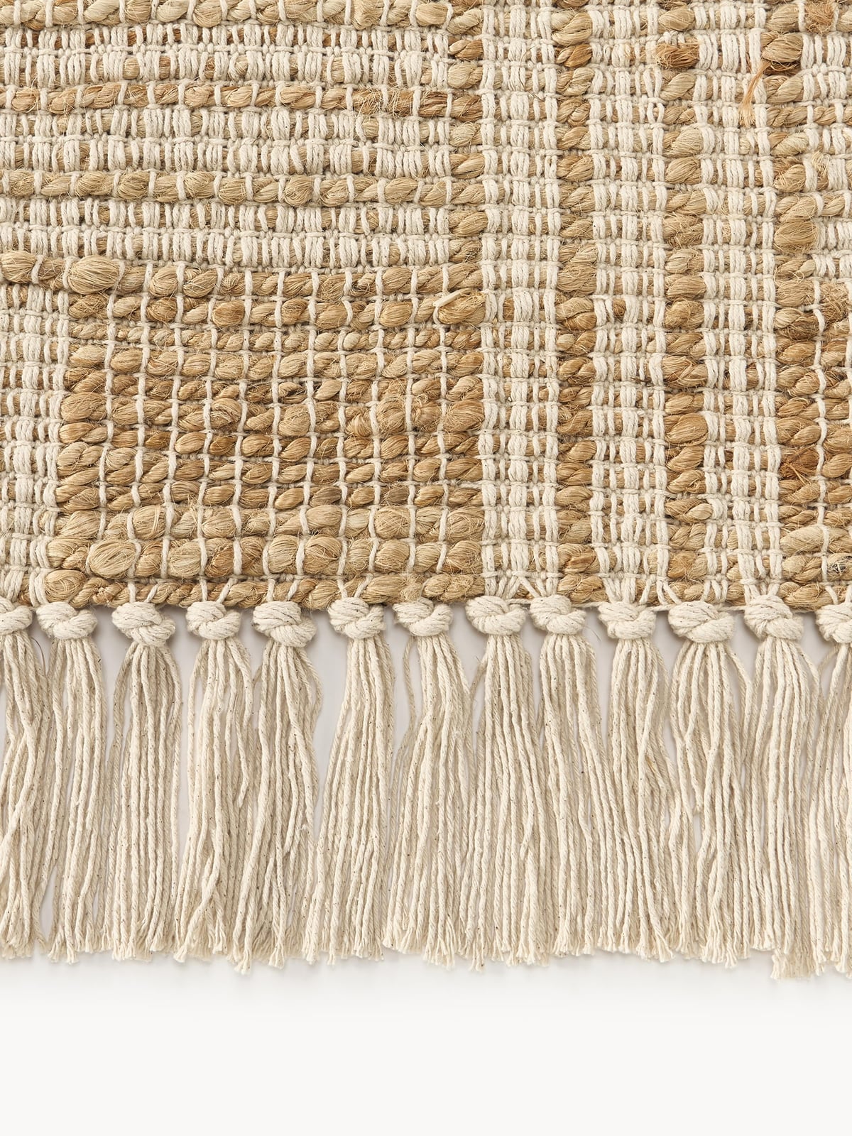 Almir Handwoven Jute Rug with Fringes
