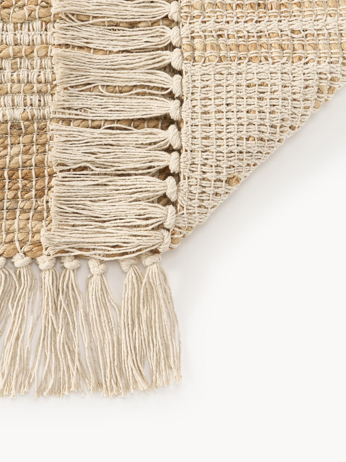 Almir Handwoven Jute Rug with Fringes
