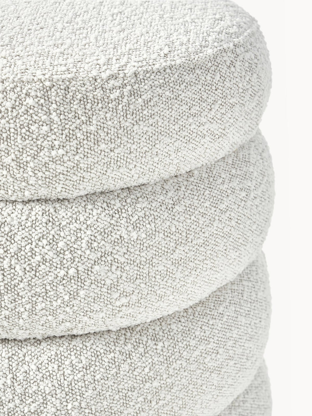 Alto Bouclé Upholstered Stool