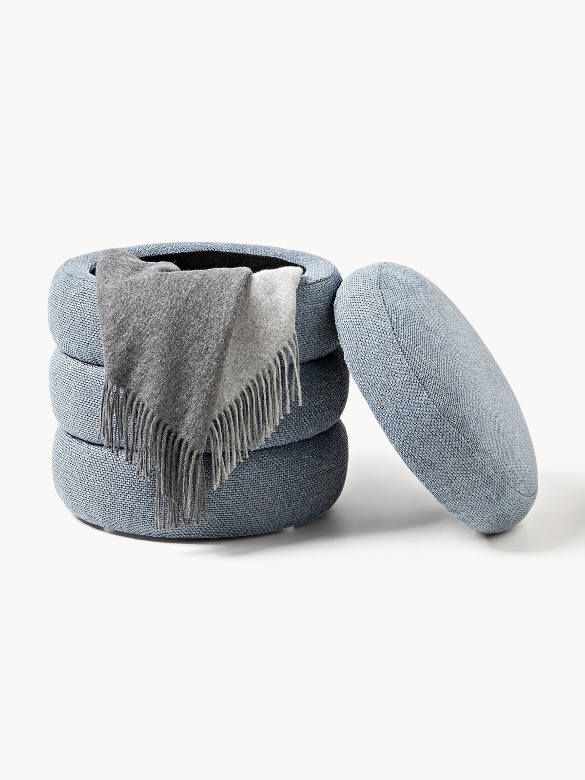 Alto Upholstered Stool with Storage Space