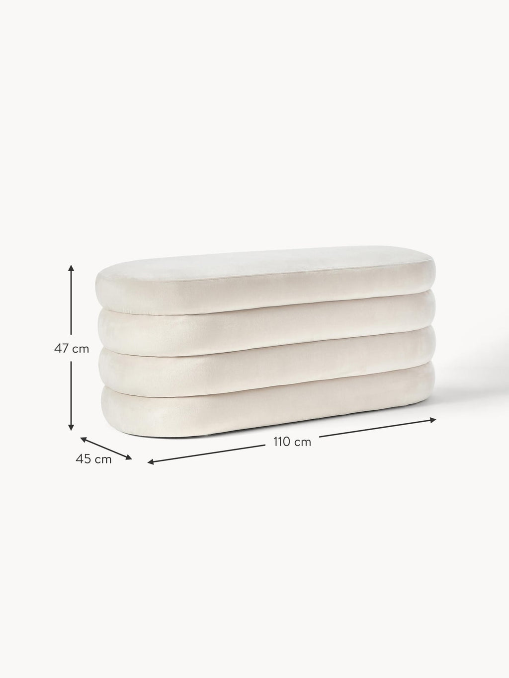 Alto Upholstered Velvet Bench