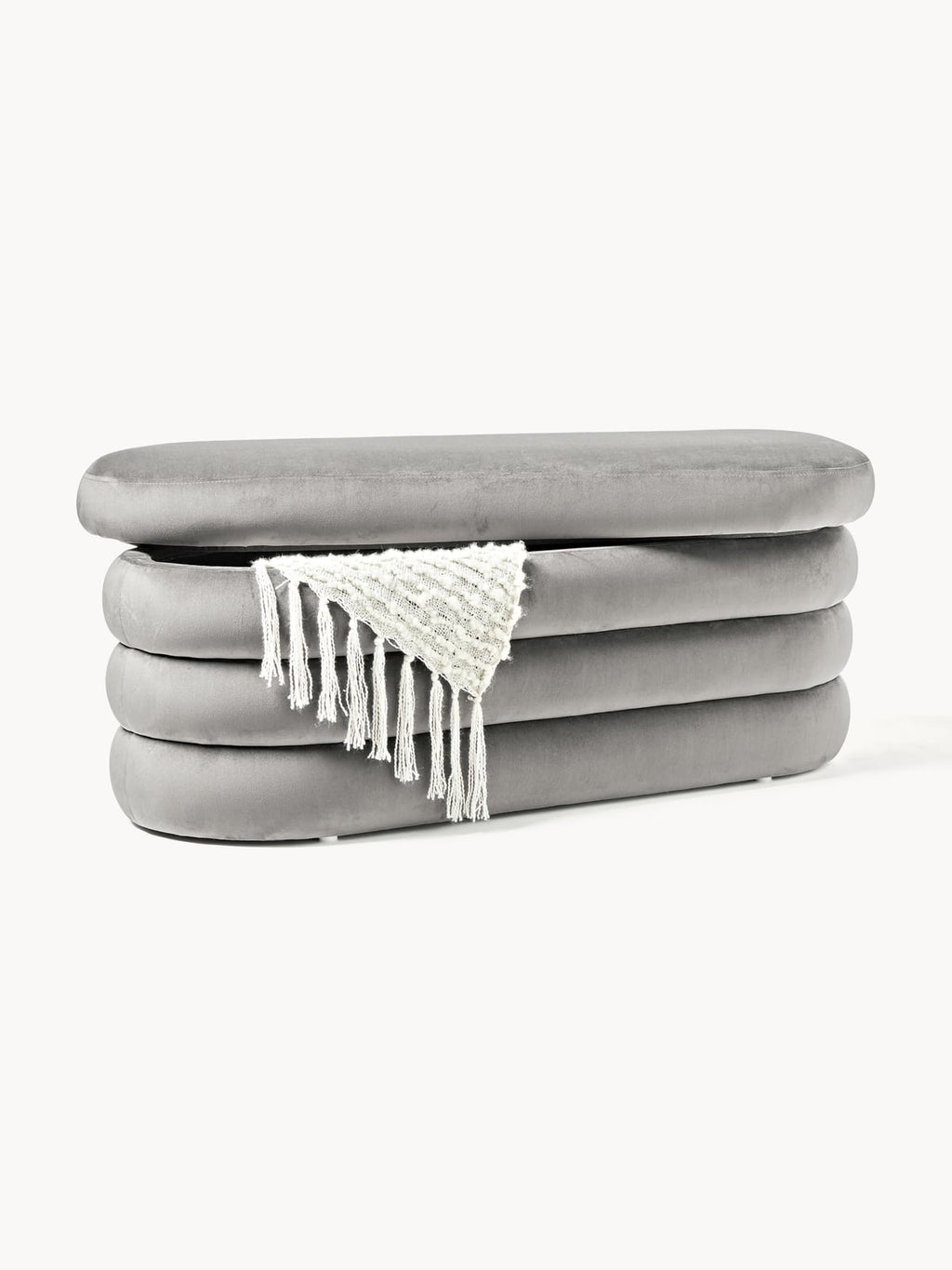 Alto Velvet Upholstered Bench with Storage Space