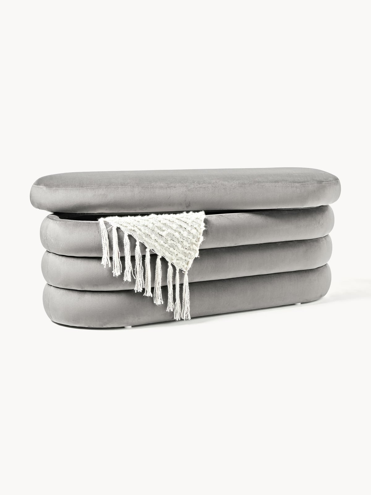 Alto Velvet Upholstered Bench with Storage Space