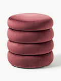 Alto Velvet Upholstered Stool with Storage Space
