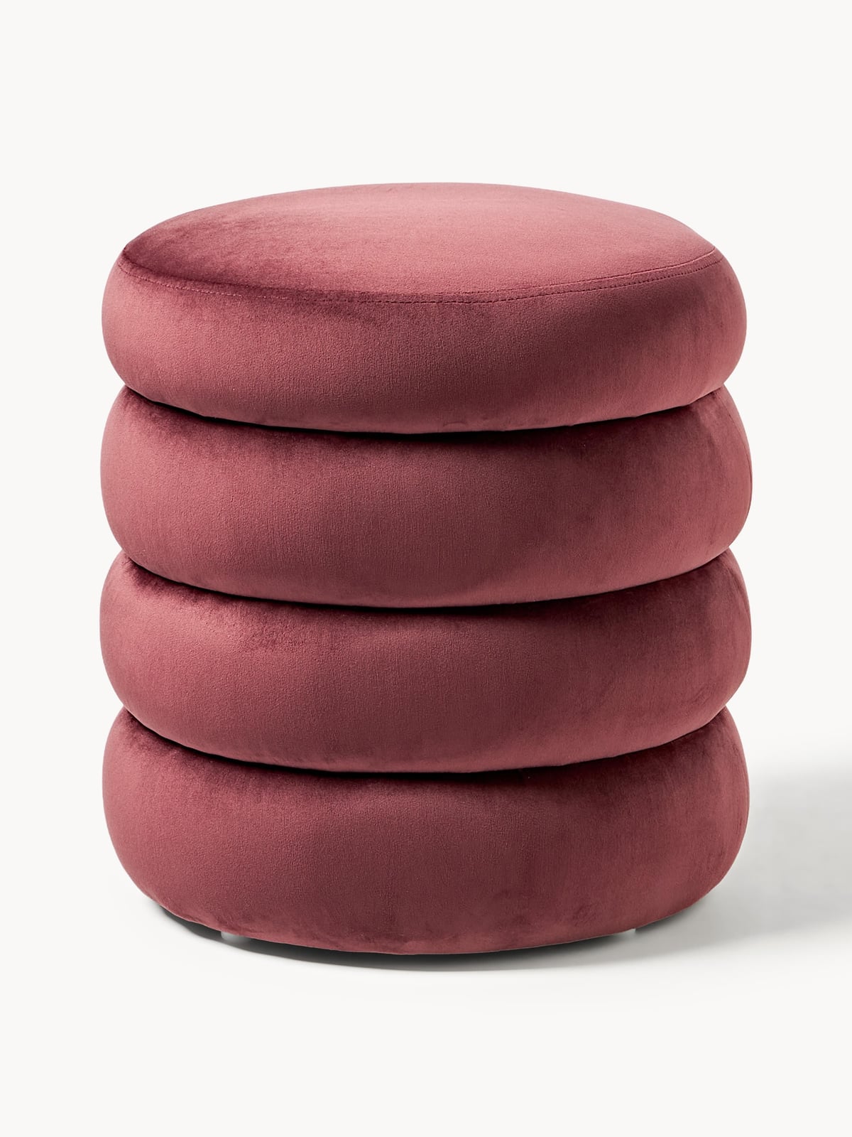 Alto Velvet Upholstered Stool with Storage Space