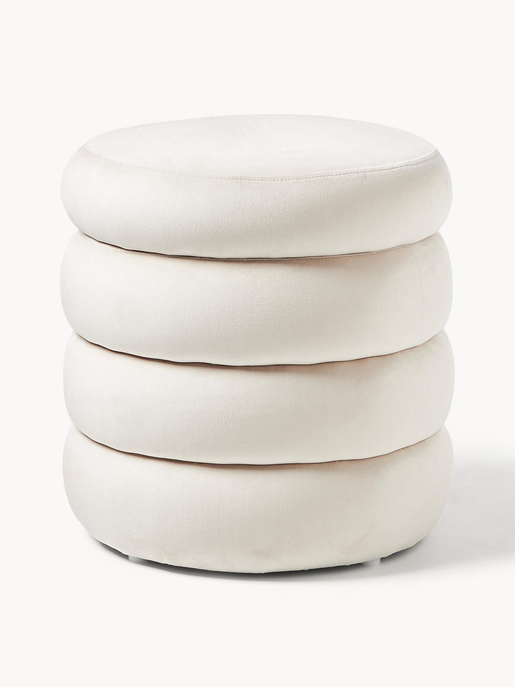 Alto Velvet Upholstered Stool with Storage Space