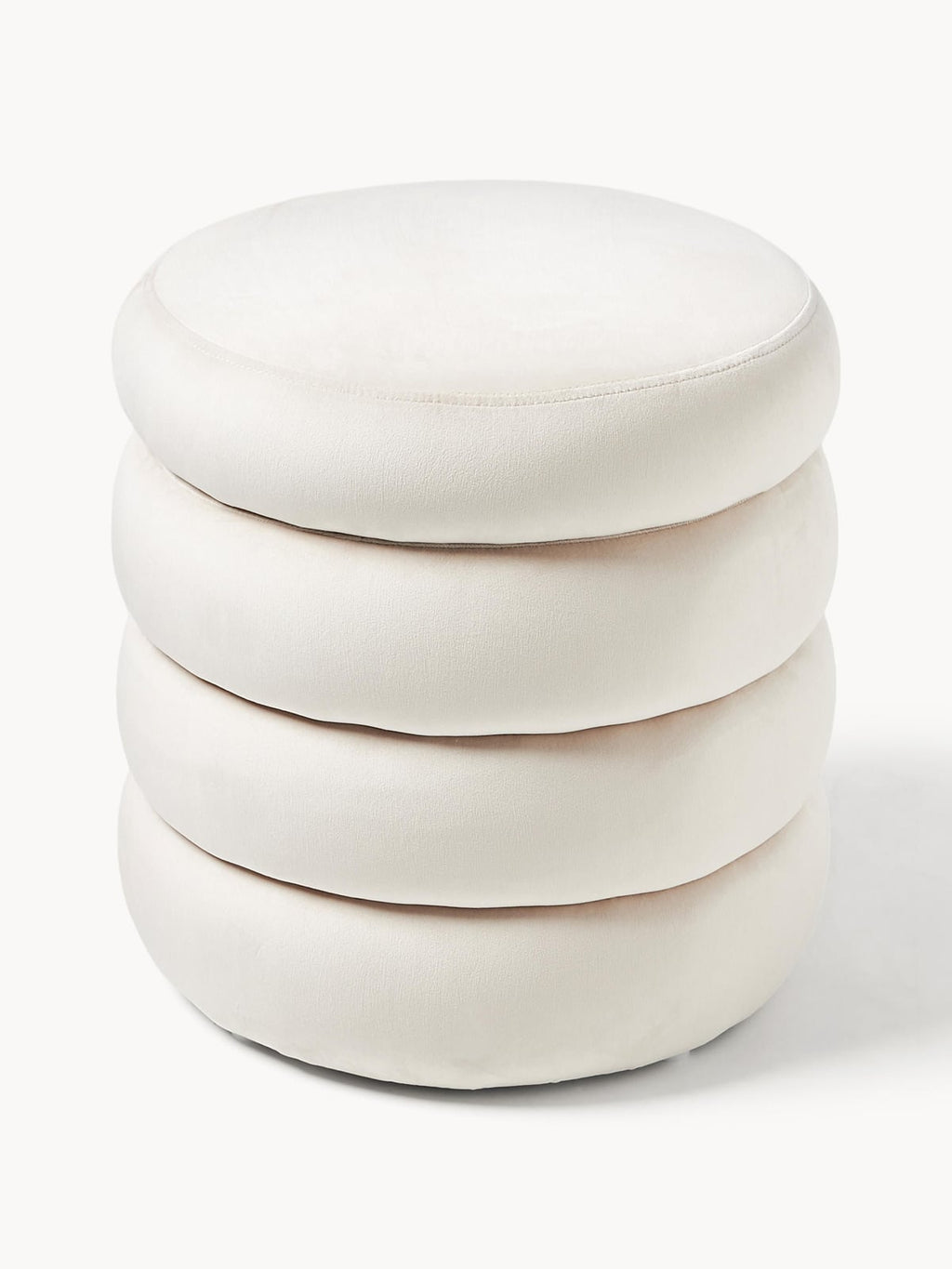 Alto Velvet Upholstered Stool with Storage Space