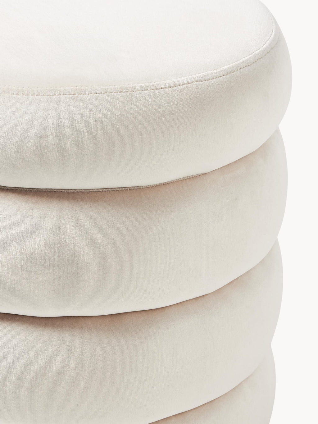 Alto Velvet Upholstered Stool with Storage Space