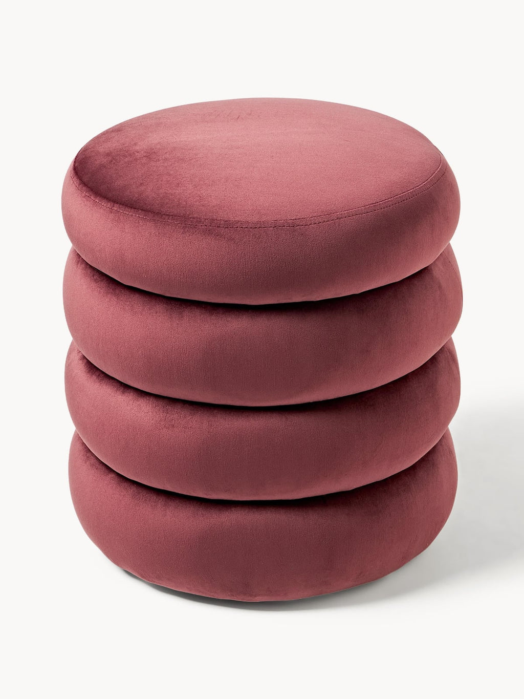 Alto Velvet Upholstered Stool with Storage Space