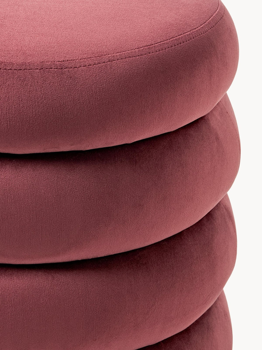 Alto Velvet Upholstered Stool with Storage Space