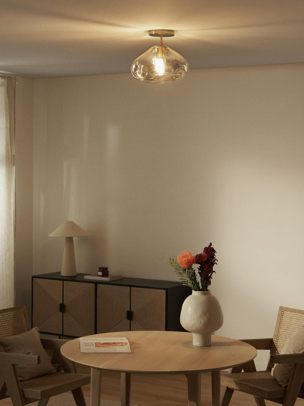 Amora Glass Ceiling Lamp