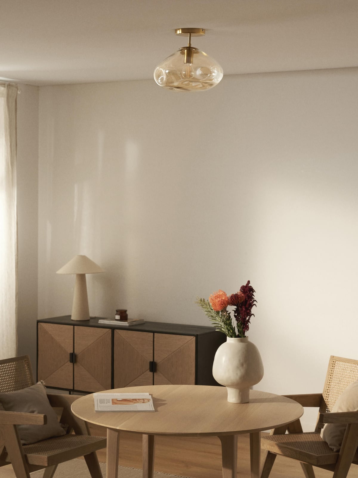 Amora Glass Ceiling Lamp