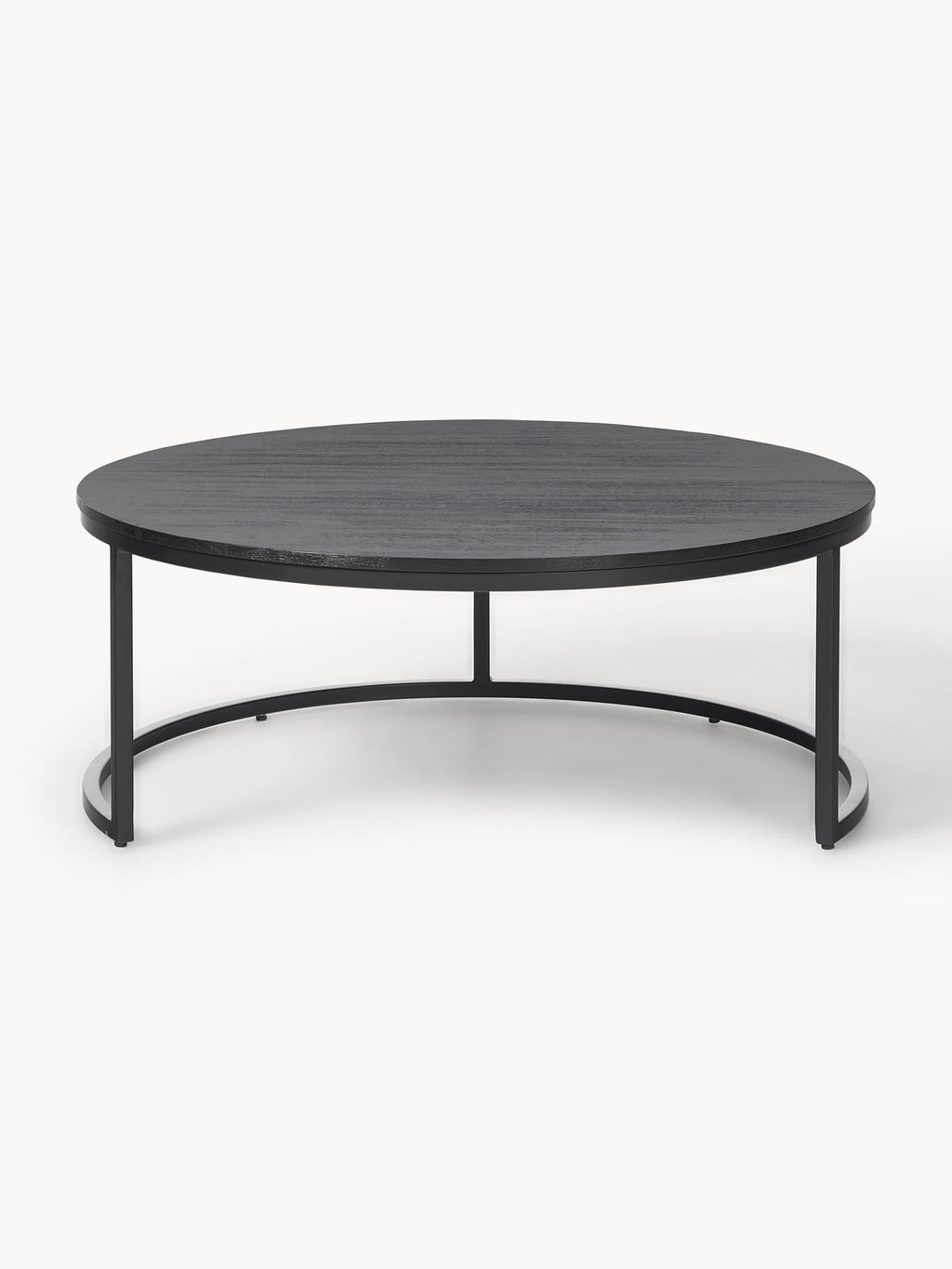 Andrew Round Mango Wood Coffee Tables, Set of 2