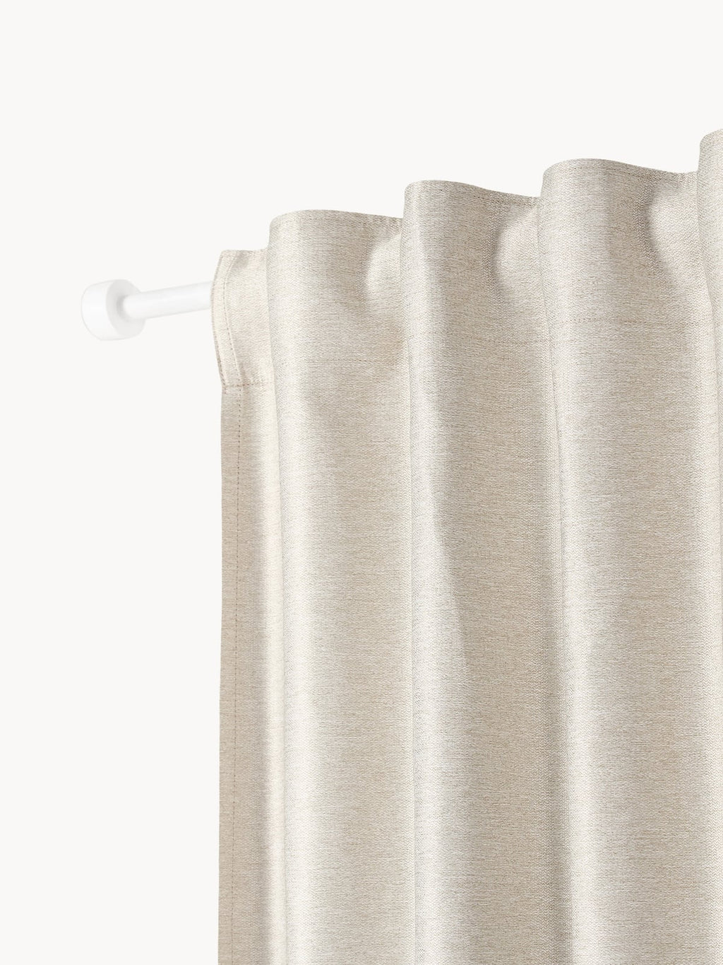 Asher Blackout Multi-Band Curtains, Set of 2, W 140 cm