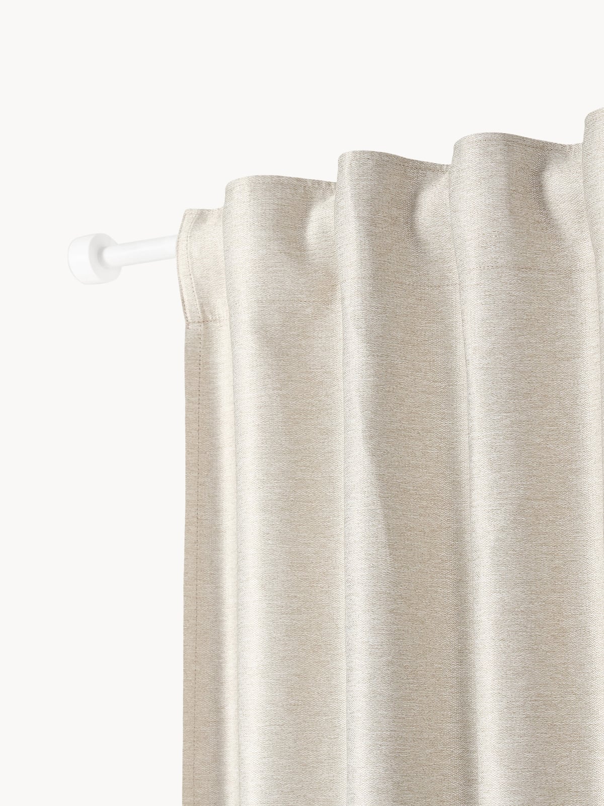 Asher Blackout Multi-Band Curtains, Set of 2, W 140 cm