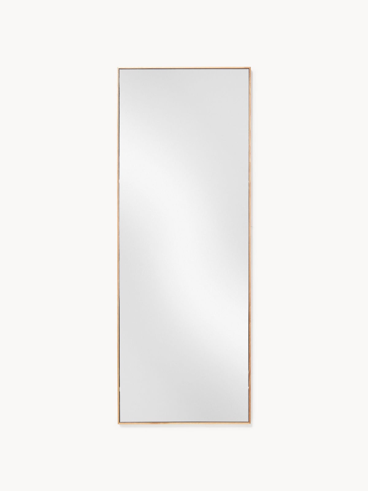 Avery Full-Length Wall Mirror with Oak Wood Frame