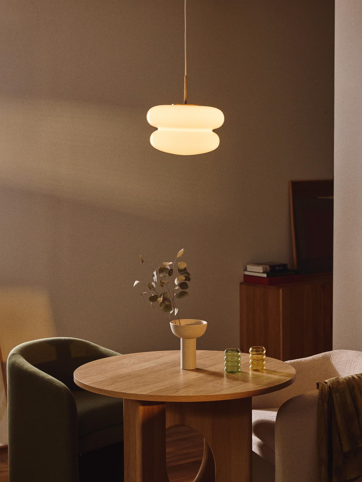 Baya Opal Glass Pendant Light
