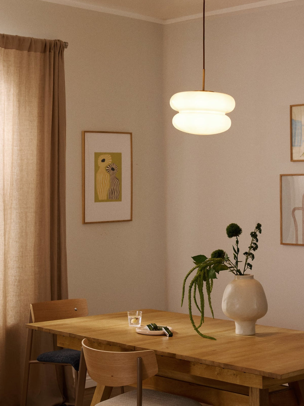 Baya Opal Glass Pendant Light