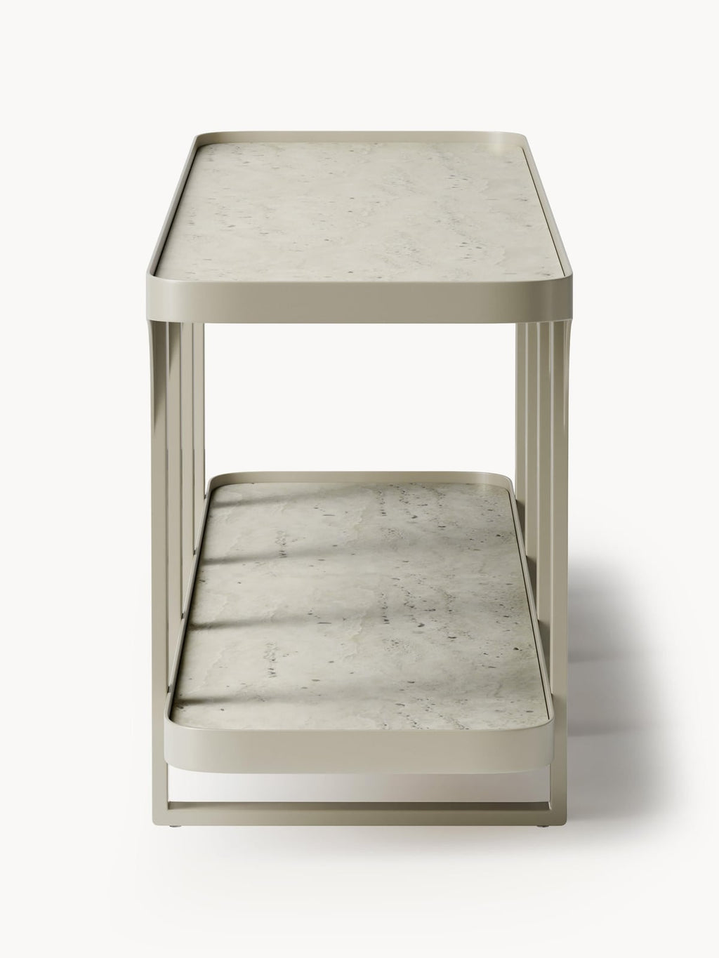 Bella Travertine Effect Lowboard