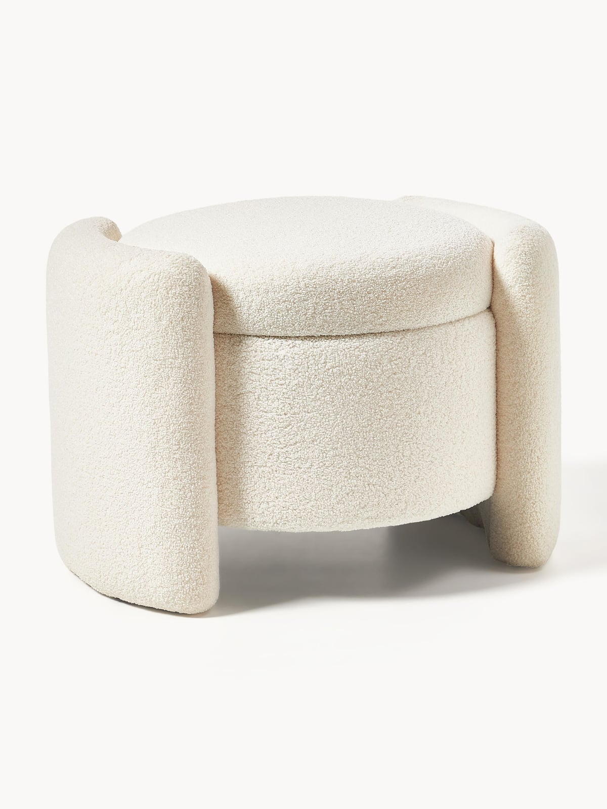 Benji Teddy Upholstered Stool with Storage Space