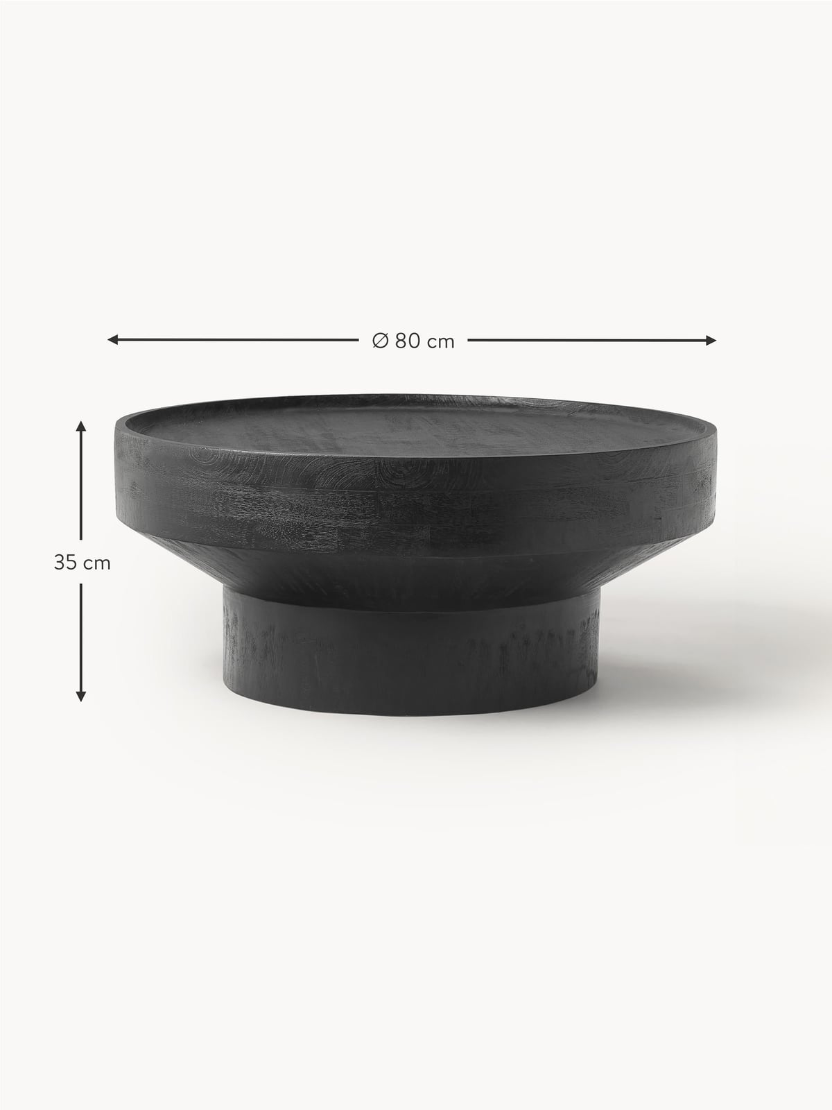 Benno Round Mango Wood Coffee Table