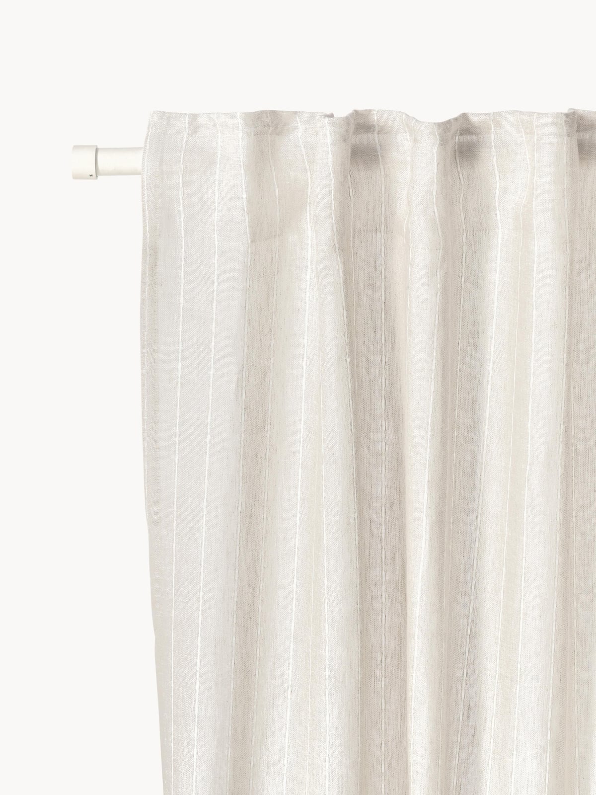 Birch Sheer Multi-Band Curtains, Set of 2, W 130 cm