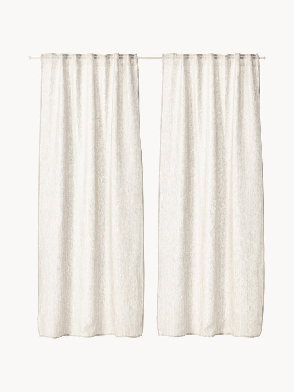Birch Sheer Multi-Band Curtains, Set of 2, W 130 cm