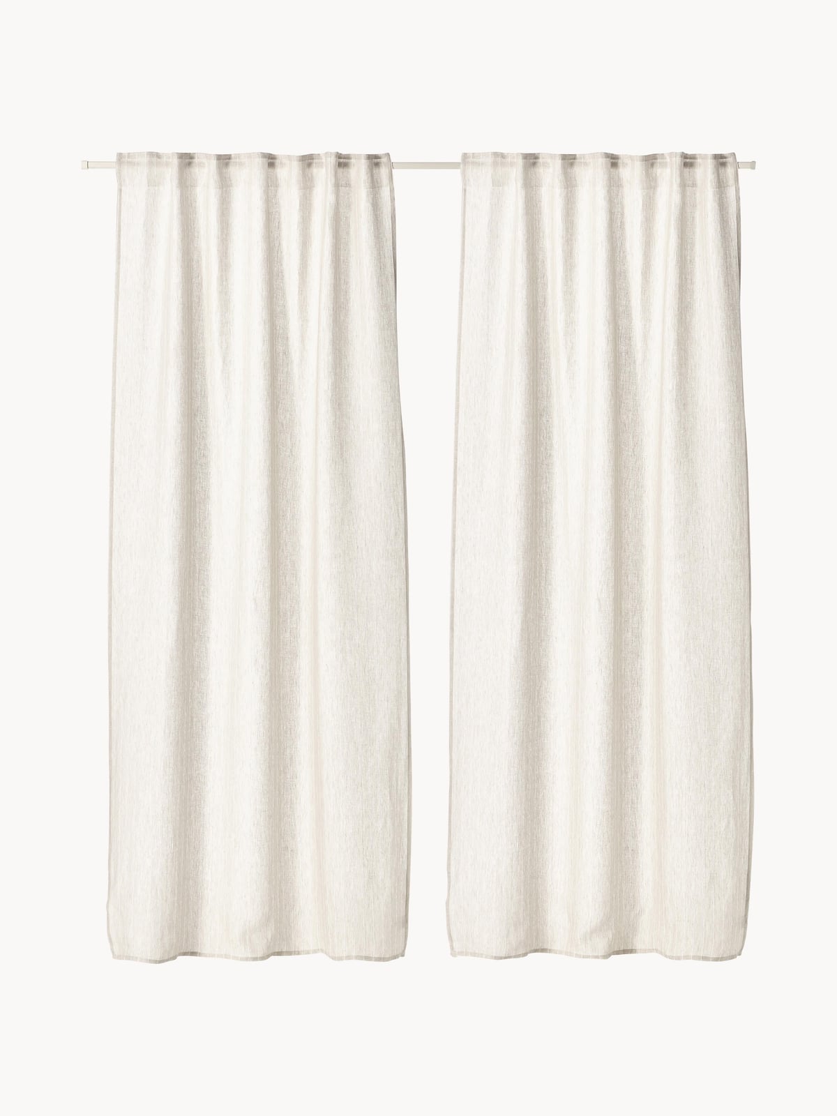 Birch Sheer Multi-Band Curtains, Set of 2, W 130 cm