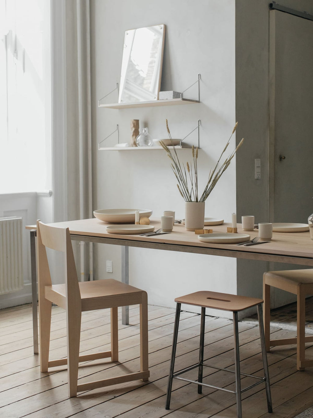 Birch Wood Dining Chair 01