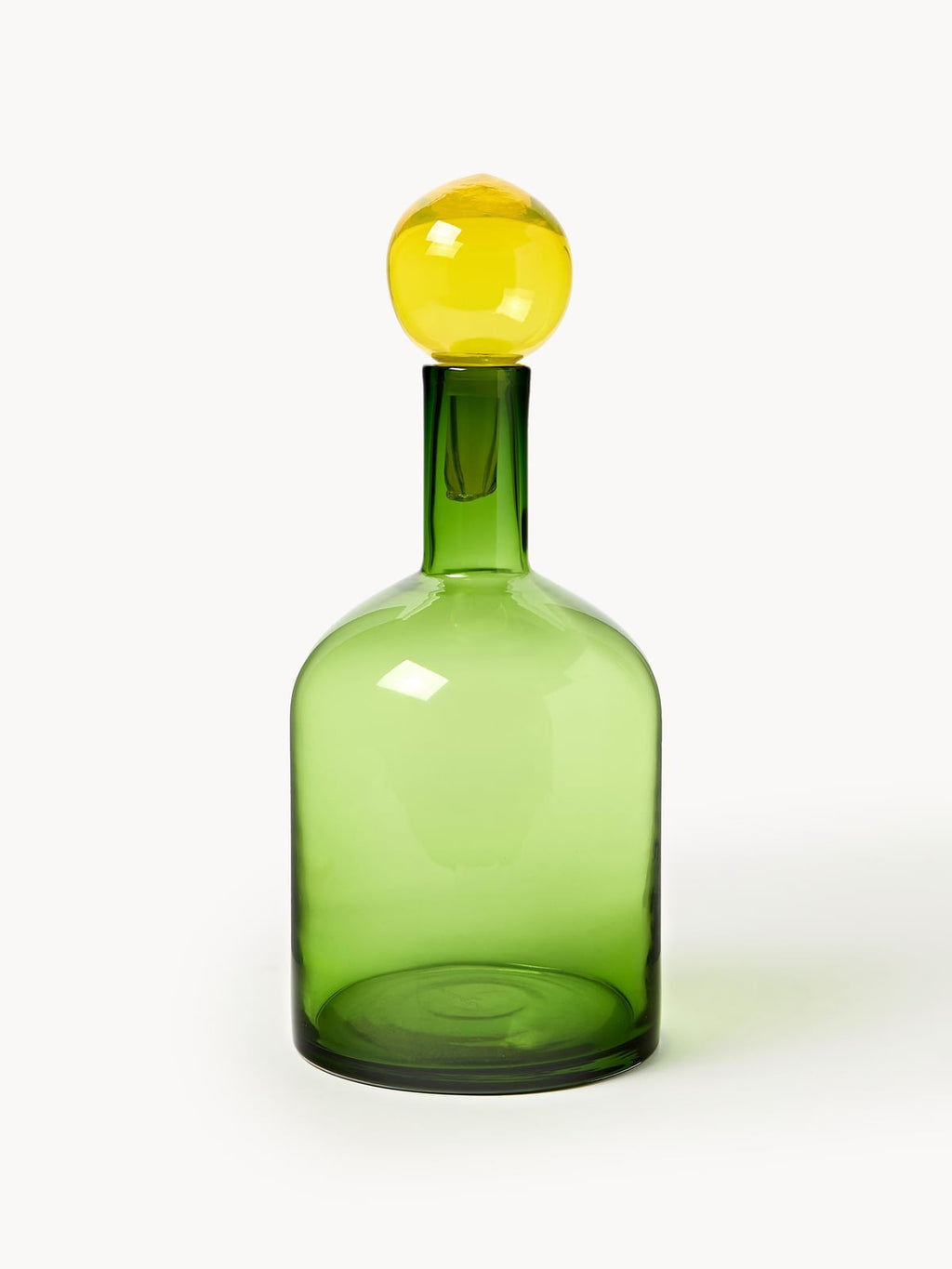 Bubbles Mouth-Blown Decorative Bottles, Set of 4