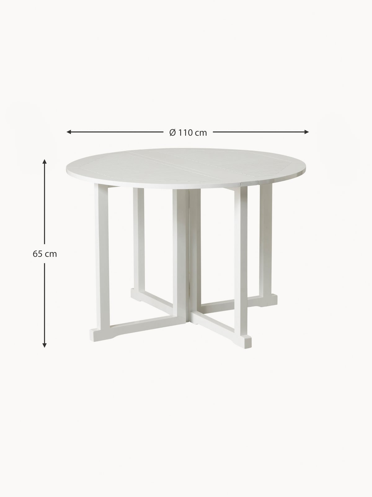 Butterfly Round Folding Garden Table