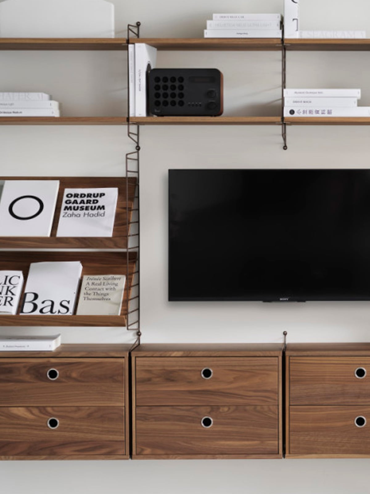 Cabinet String System with Drawers, W 58 x D 30 cm