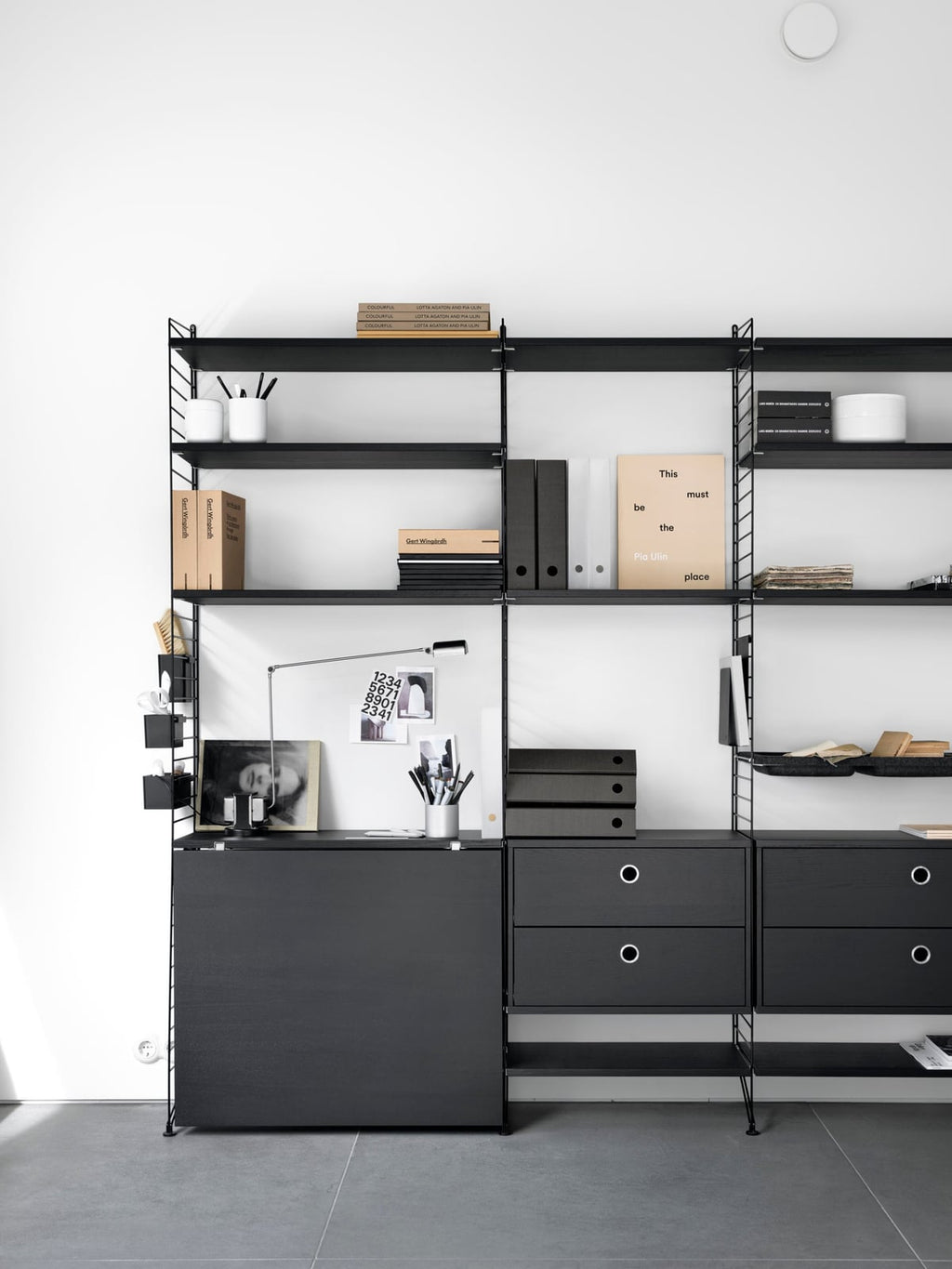 Cabinet String System with Drawers, W 58 x D 30 cm