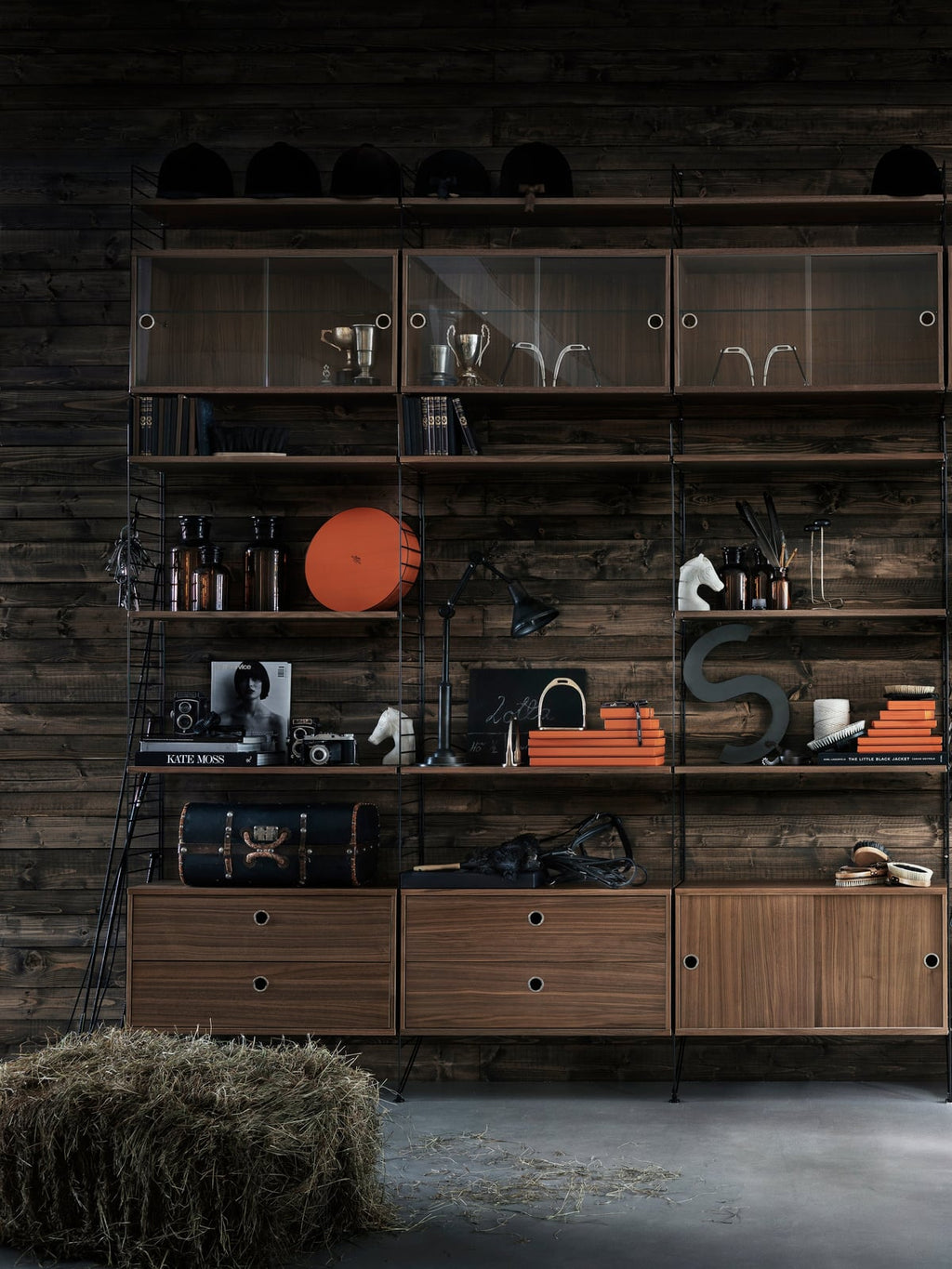 Cabinet String System with Drawers, W 78 x D 30 cm