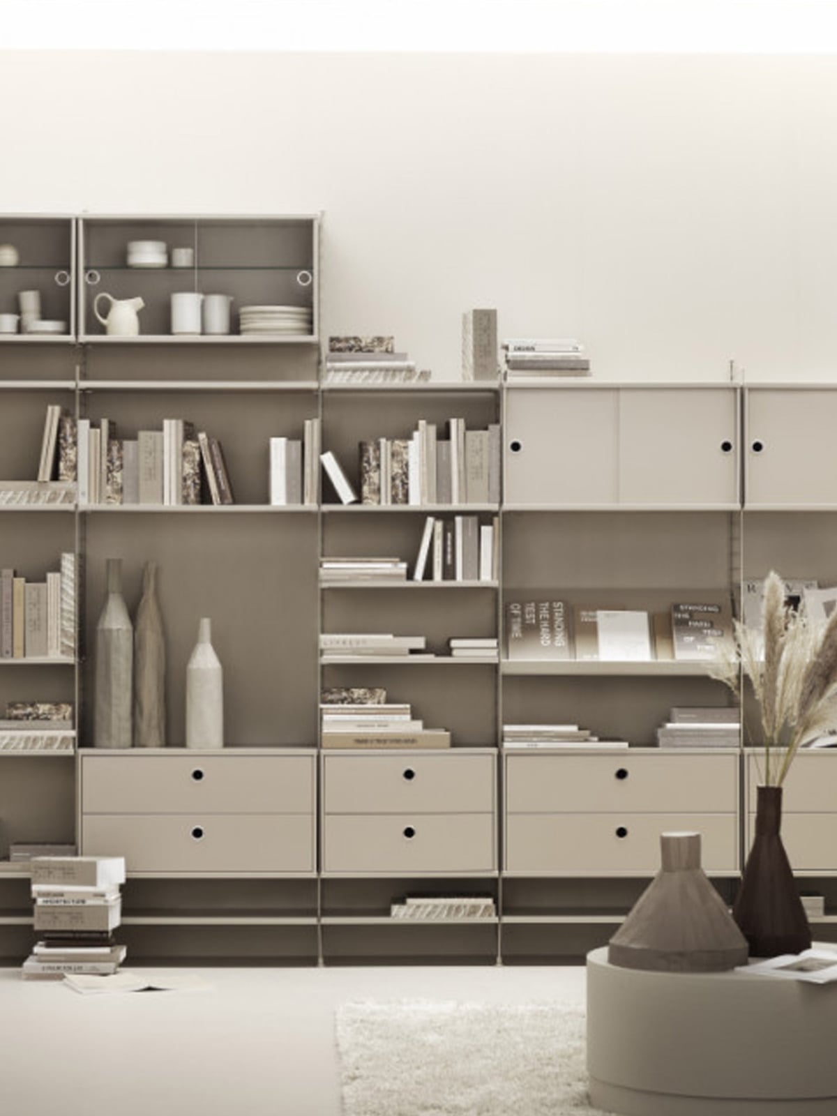 Cabinet String System with Drawers, W 78 x D 30 cm