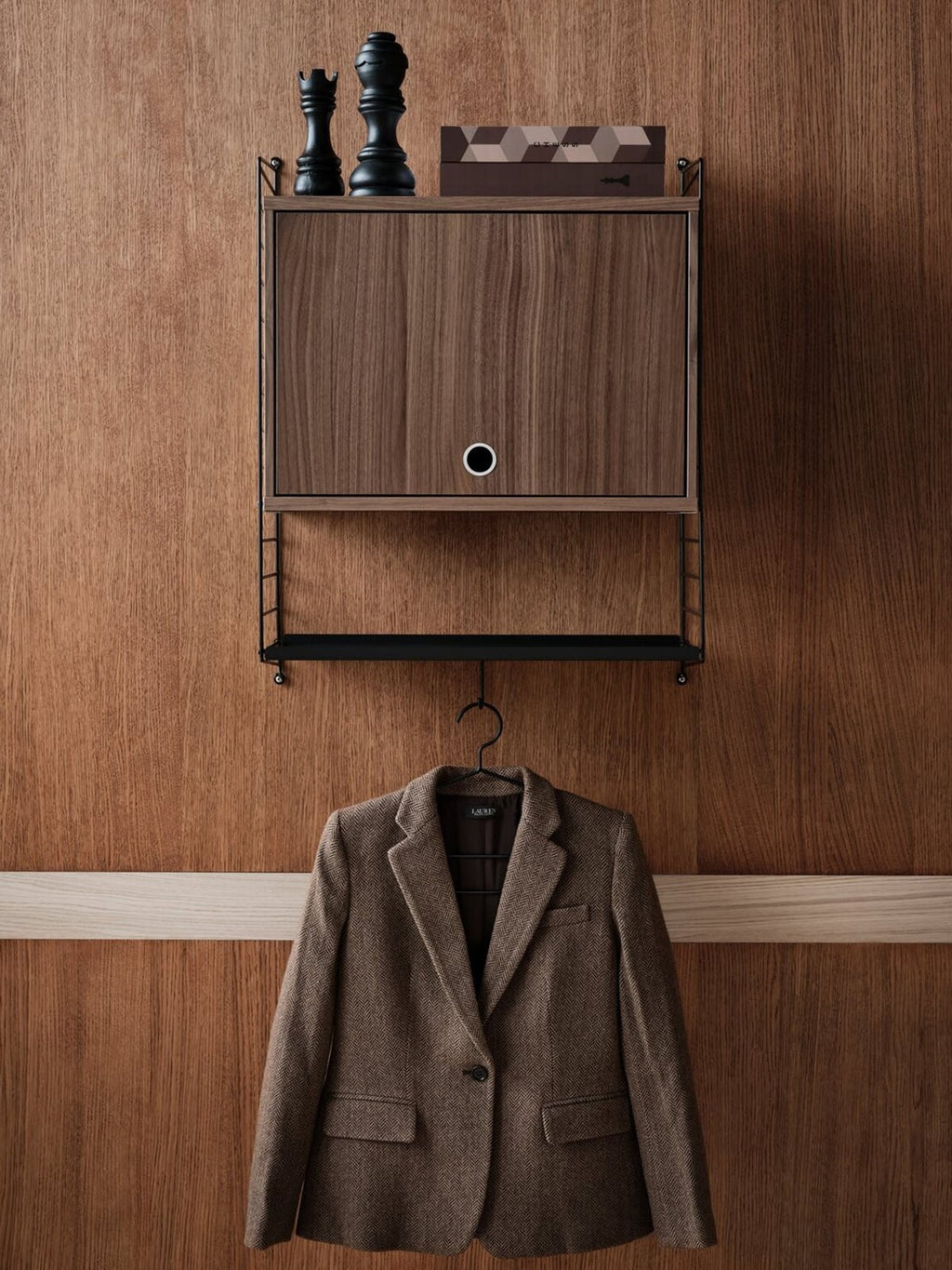 Cabinet String System with Flip Door, W 58 x D 30 cm