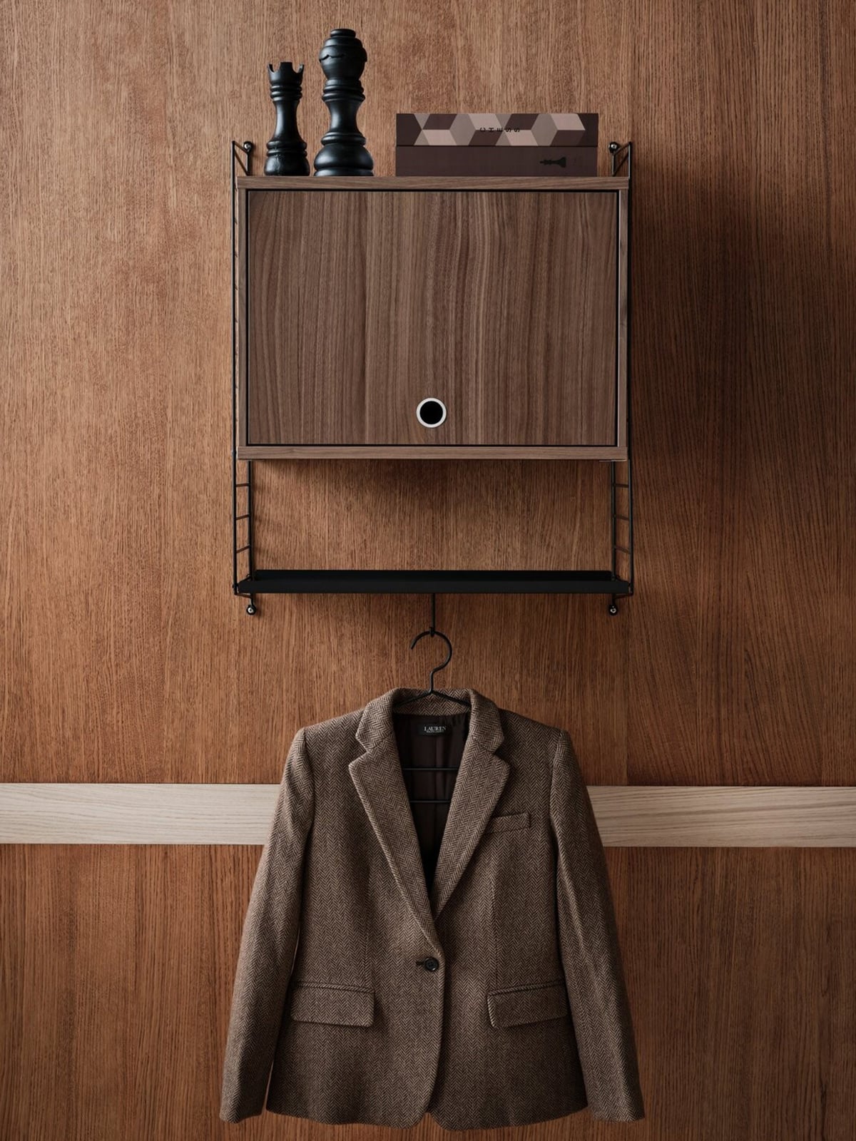 Cabinet String System with Flip Door, W 58 x D 30 cm