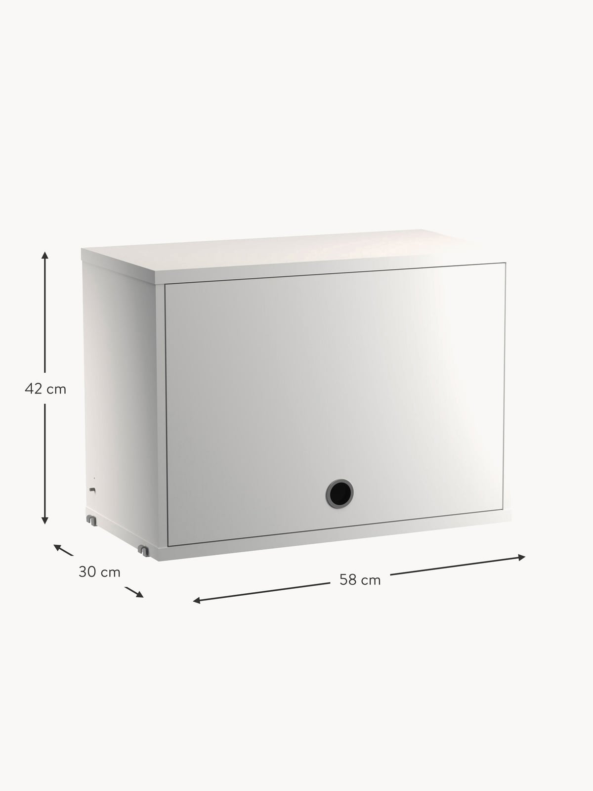 Cabinet String System with Flip Door, W 58 x D 30 cm