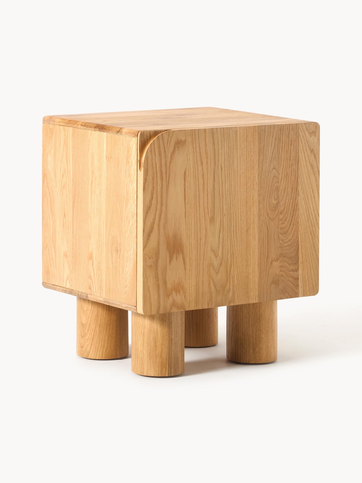 Cadi Oak Wood Bedside Table