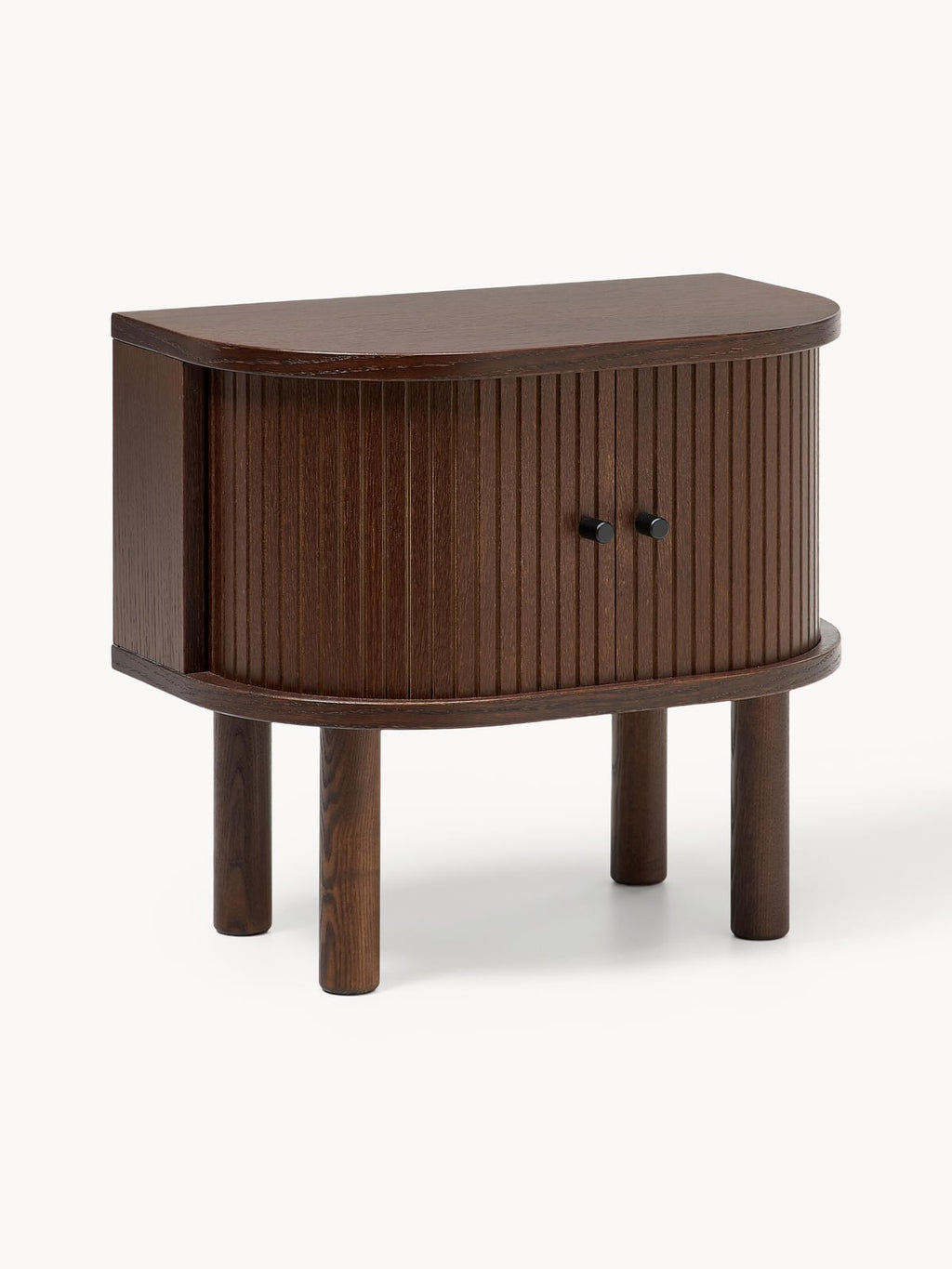 Calary Bedside Table with Fluted Front