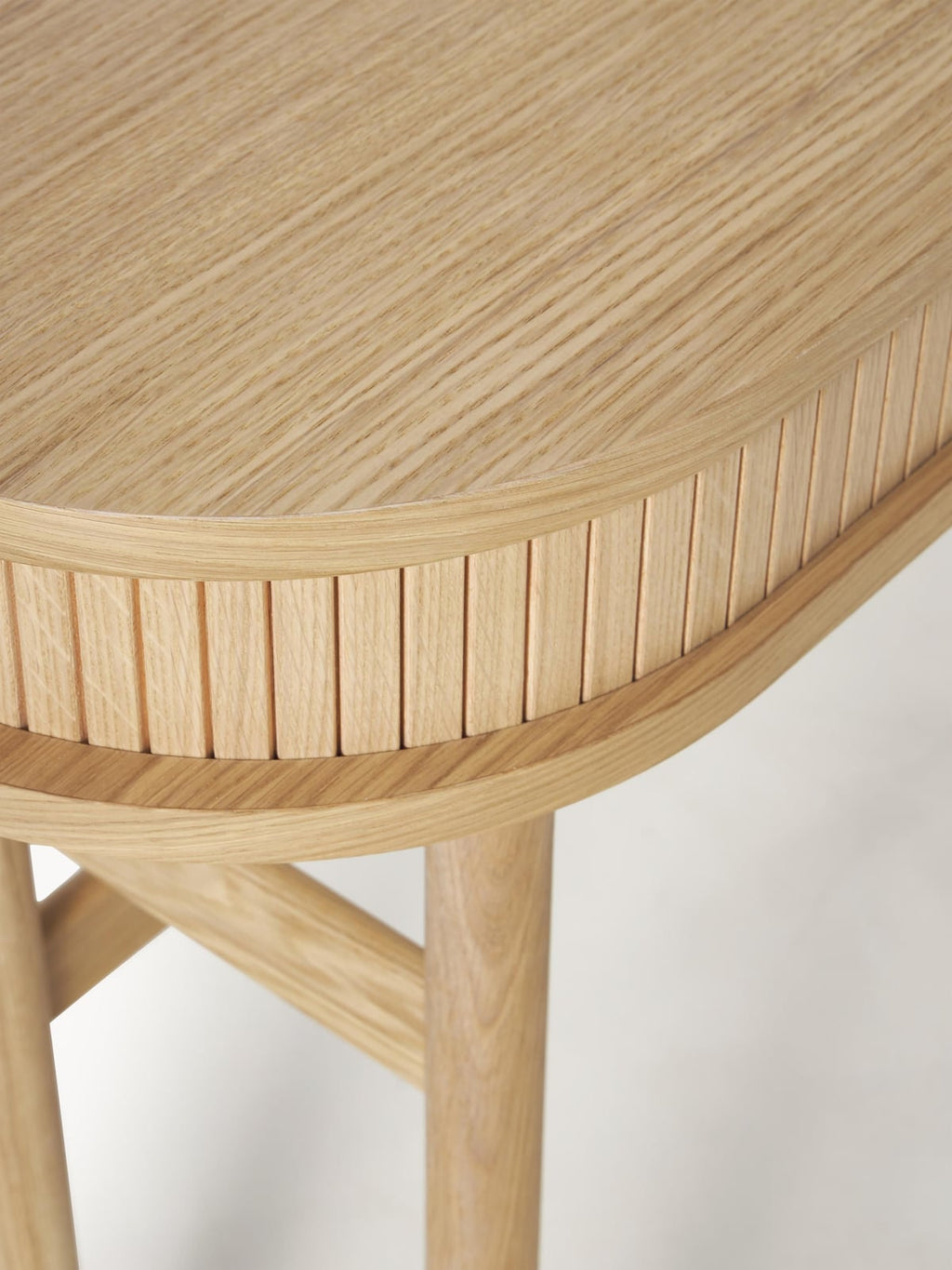 Calary Console Table with Fluted Front