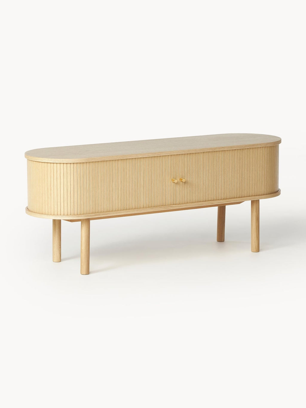 Calary Lowboard with Fluted Front