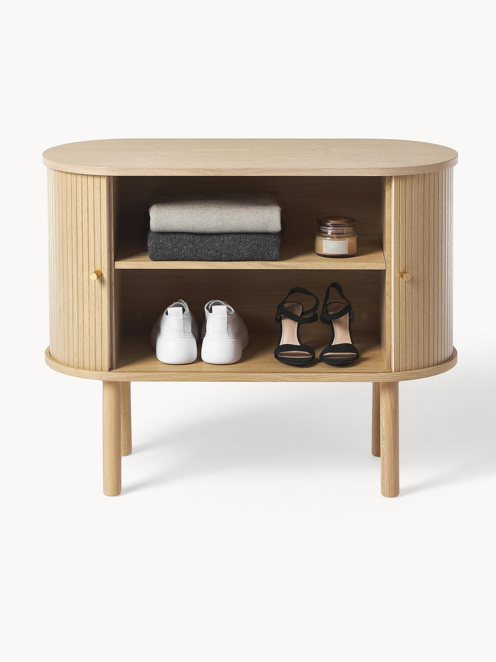 Calary Small Sideboard with Fluted Front